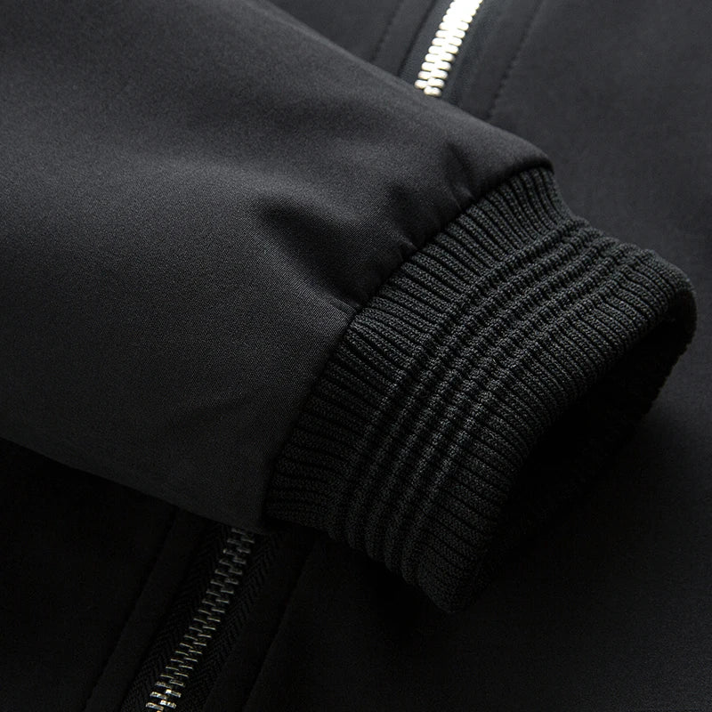 Men Bomber Jacket Thin Slim Long Sleeve