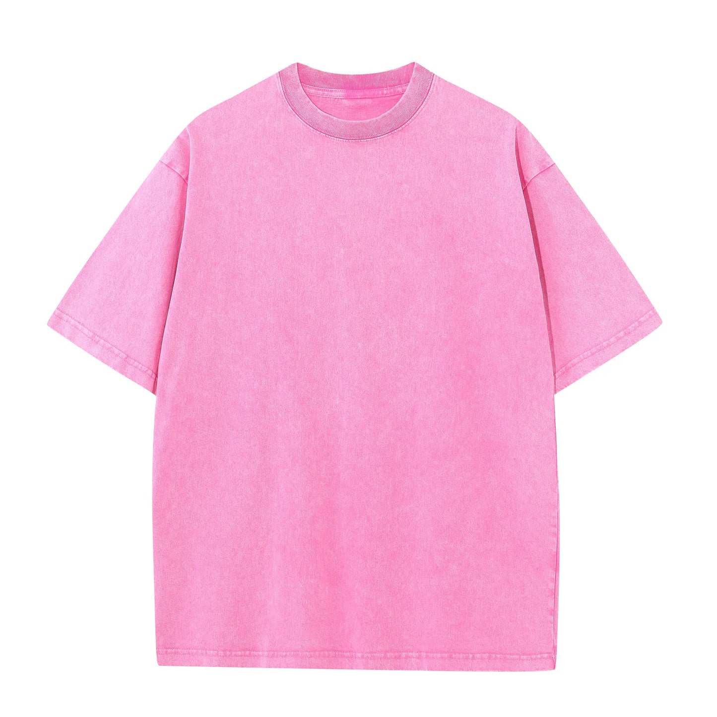Washed Vintage T-Shirts Men's Street Hip Hop Retro Punk T Shirt Harajuku Casual 250gsm Cotton Short Sleeve Acid Wash TShirts Top